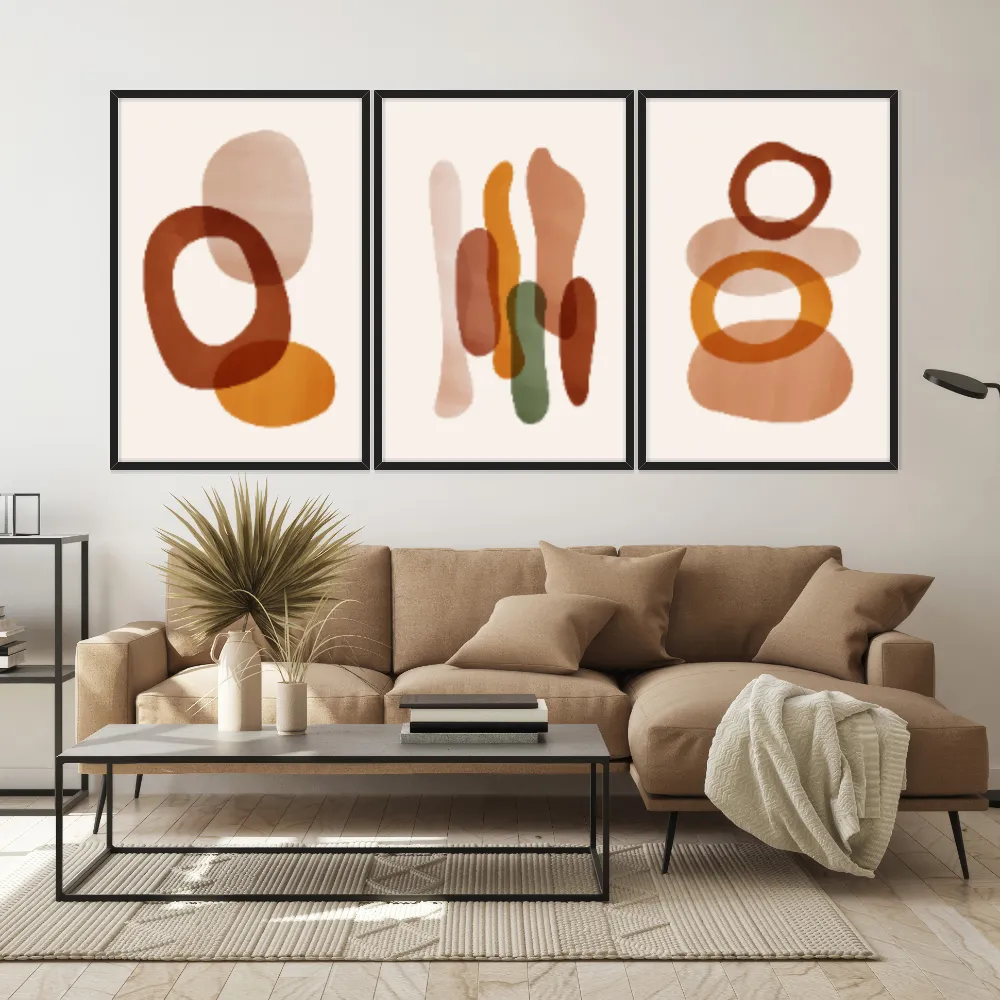 Kit Quadros Decorativos Geométrico