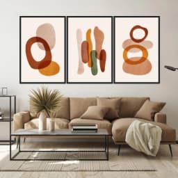 Kit Quadros Decorativos Geométrico