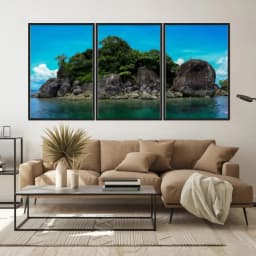 Kit Quadros Decorativos Ilha