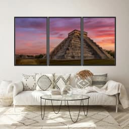 Kit Quadros Decorativos Pirâmide