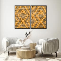 Kit Quadros Decorativos Nó De Sisal