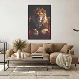 Quadro Decorativo Leão