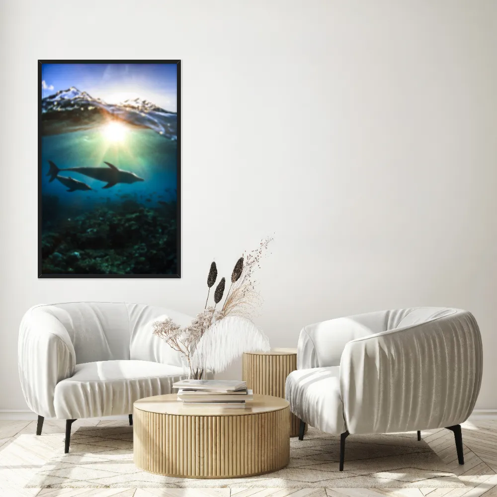 Quadro Decorativo Golfinhos