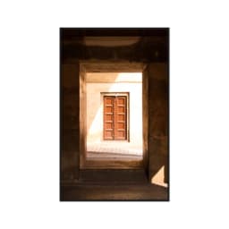 Quadro Decorativo Porta Marrom