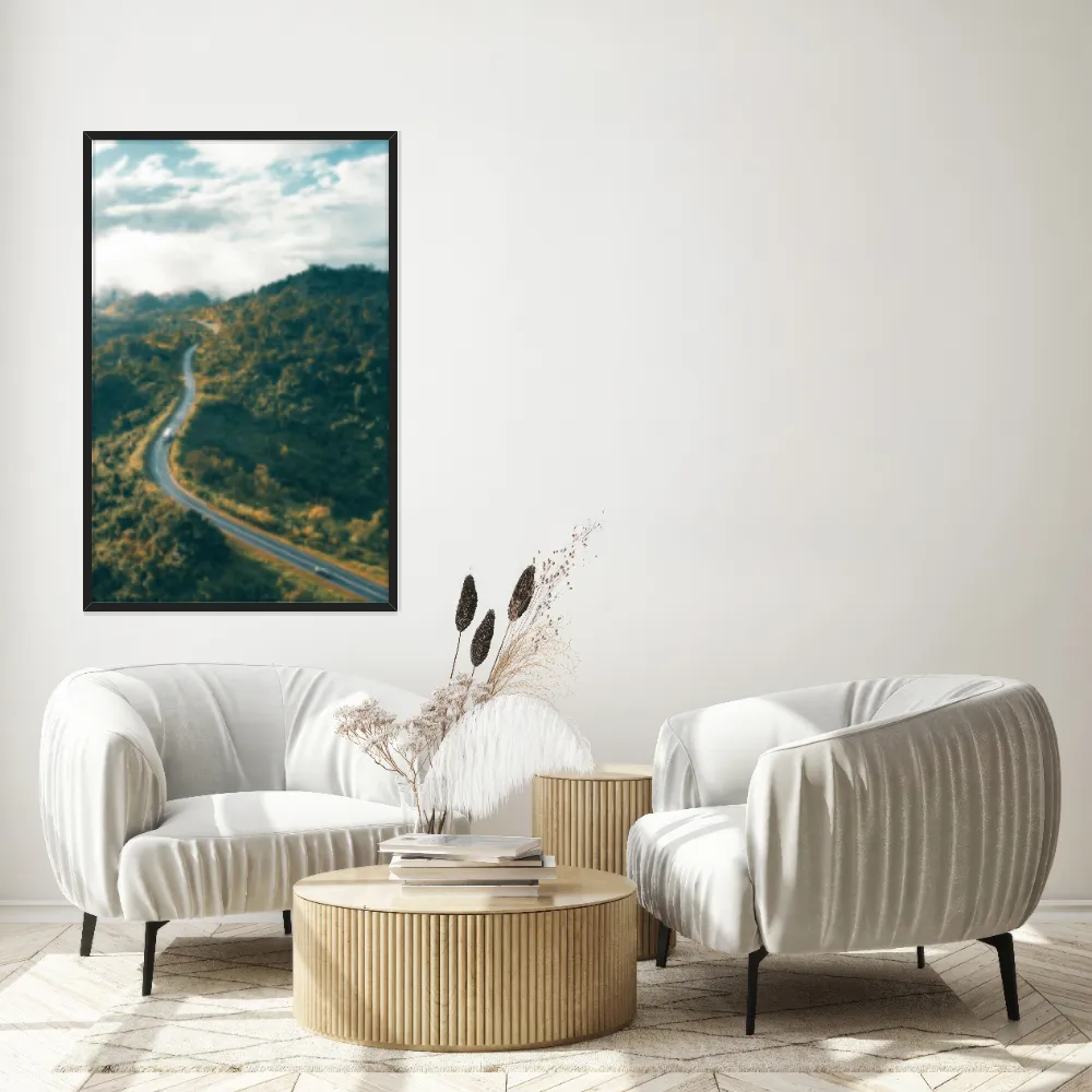 Quadro Decorativo Estrada Com Montanhas