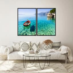 Kit Quadros Decorativos No Mar