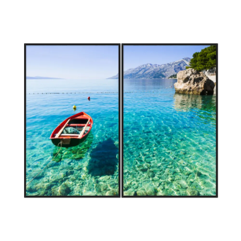 Kit Quadros Decorativos No Mar