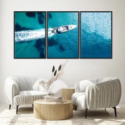 Kit Quadros Decorativos No Mar