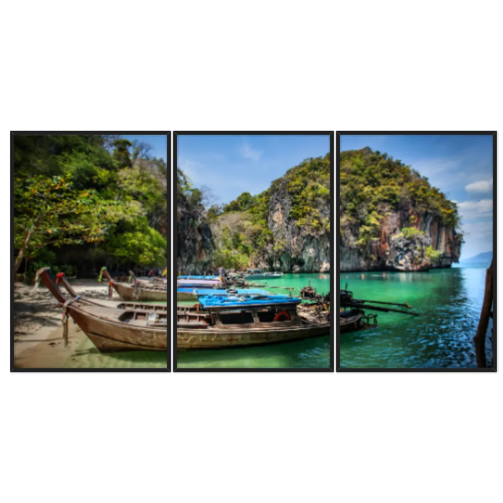 Kit Quadros Decorativos Vista De Montanha