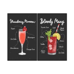 Kit Quadros Decorativos Drink