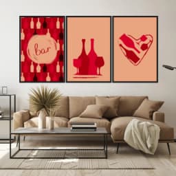 Kit Quadros Decorativos Drink