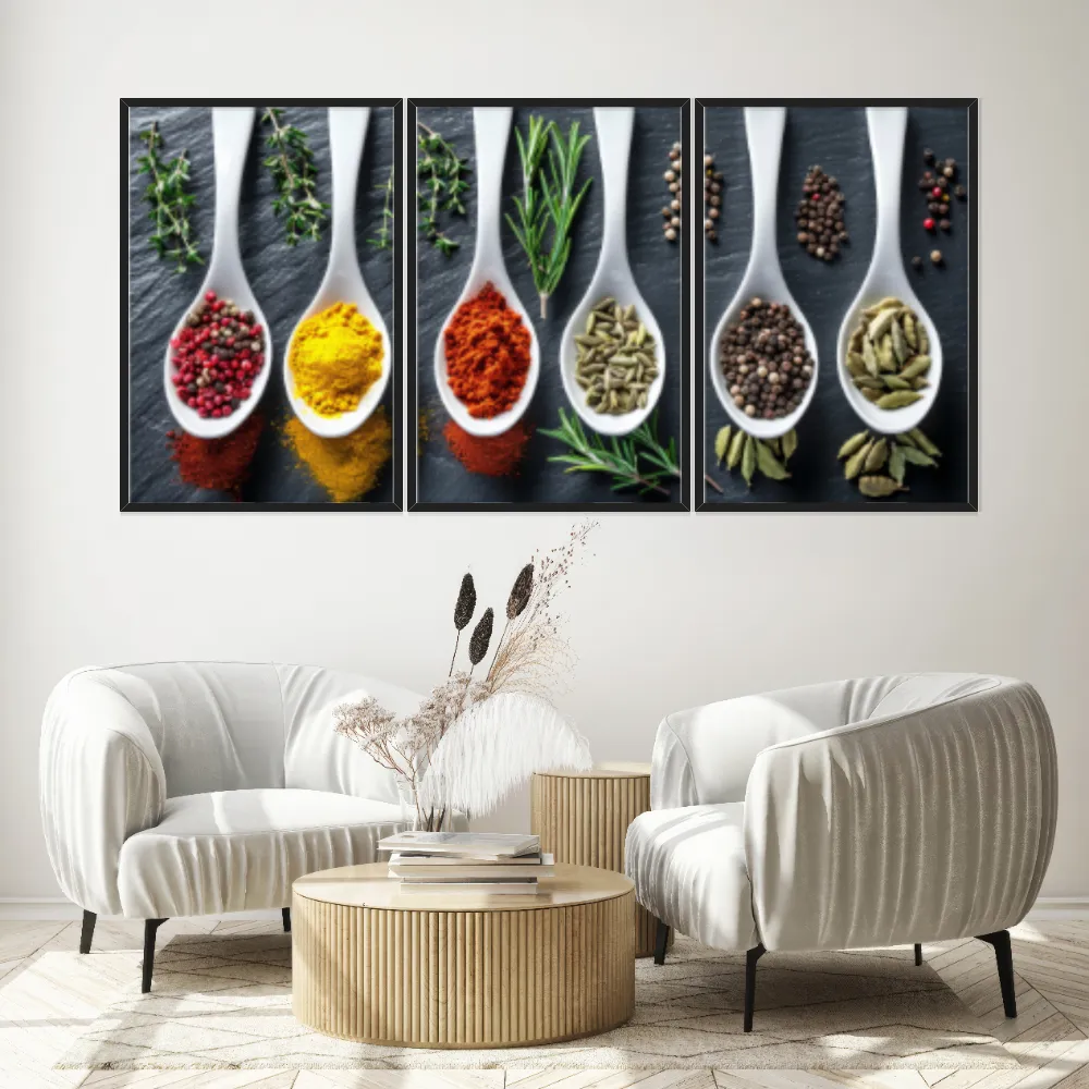 Kit Quadros Decorativos Tempero