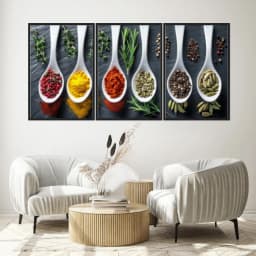 Kit Quadros Decorativos Tempero