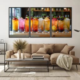 Kit Quadros Decorativos Suco