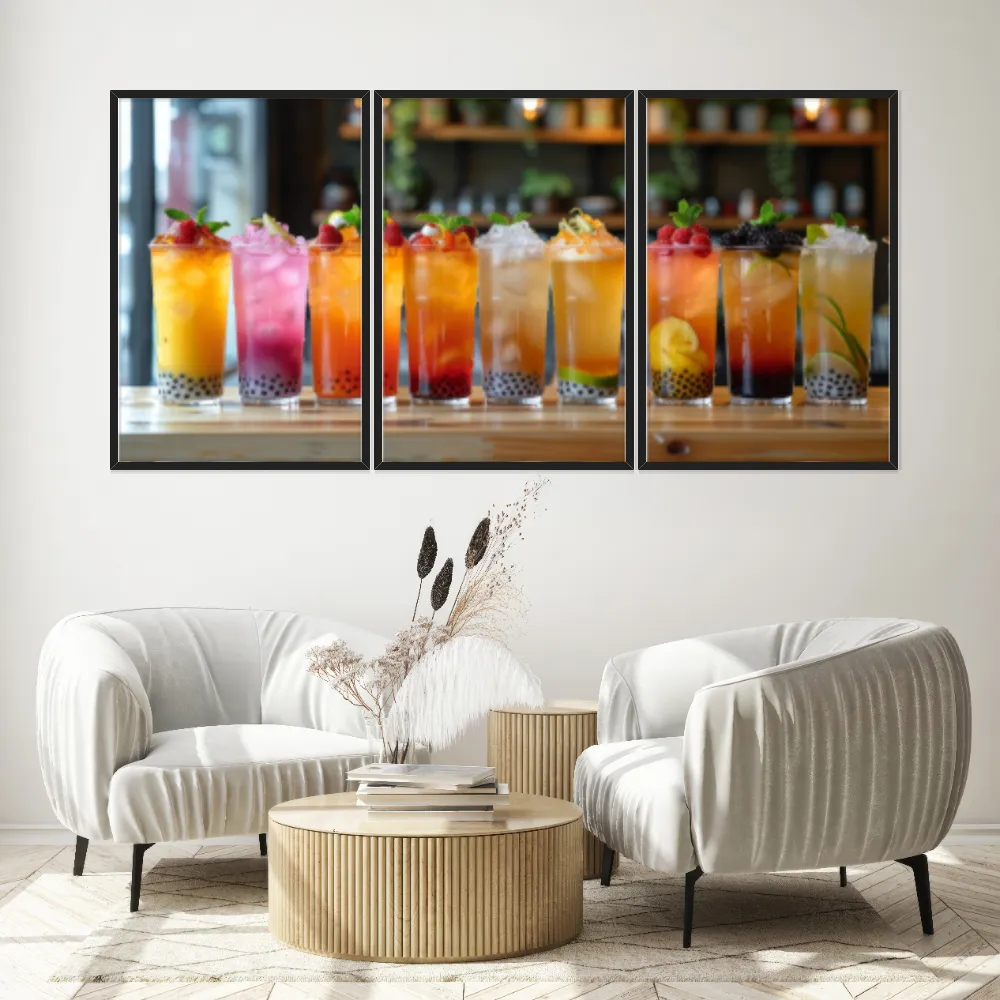 Kit Quadros Decorativos Suco