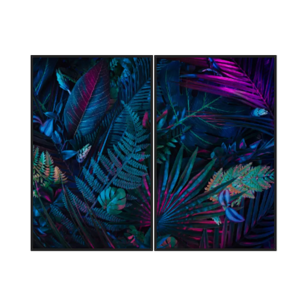 Kit Quadros Decorativos Tropical Colorida