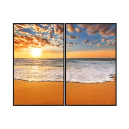 Kit Quadros Decorativos Pôr Do Sol
