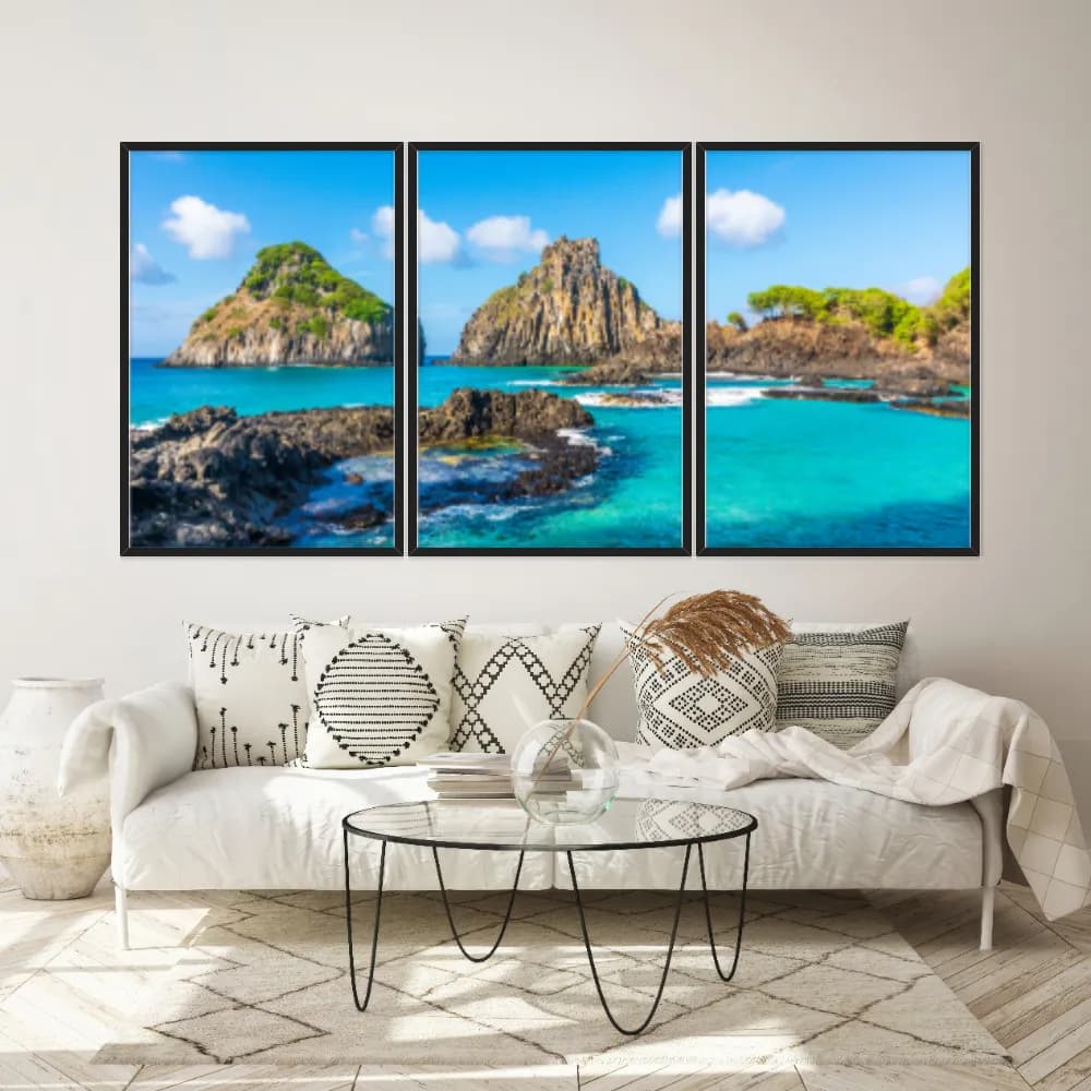 Kit Quadros Decorativos Lago E Montanha