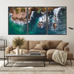Kit Quadros Decorativos Mar