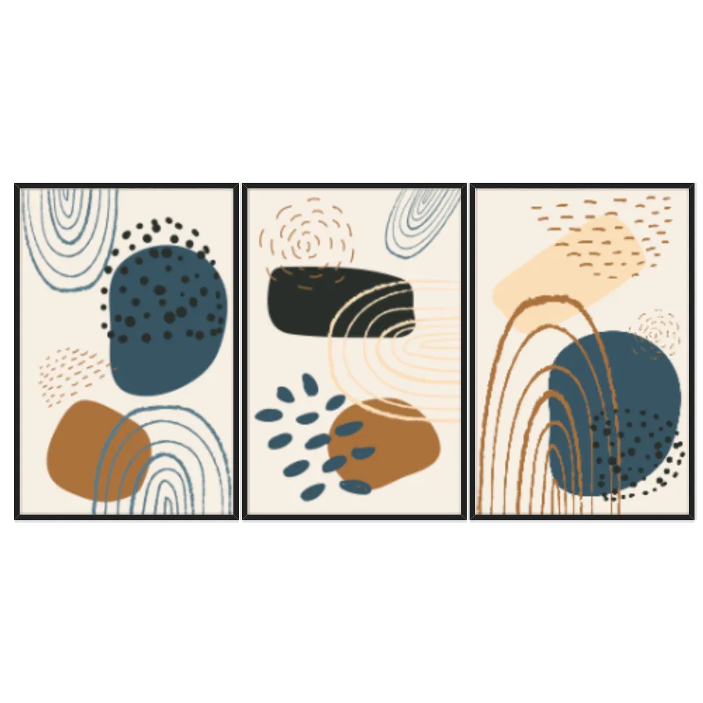 Kit Quadros Decorativos Formas Boho