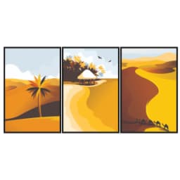 Kit Quadros Decorativos Coqueiro