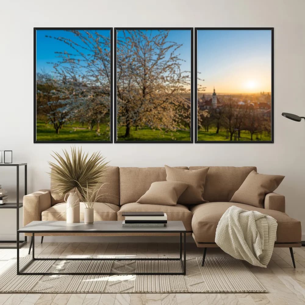 Kit Quadros Decorativos Árvore Branca
