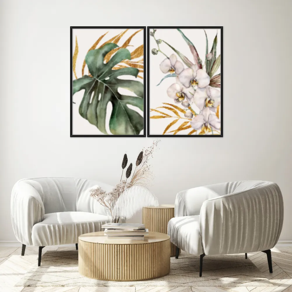 Kit Quadros Decorativos Costela De Adão