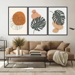 Kit Quadros Decorativos Costela De Adão
