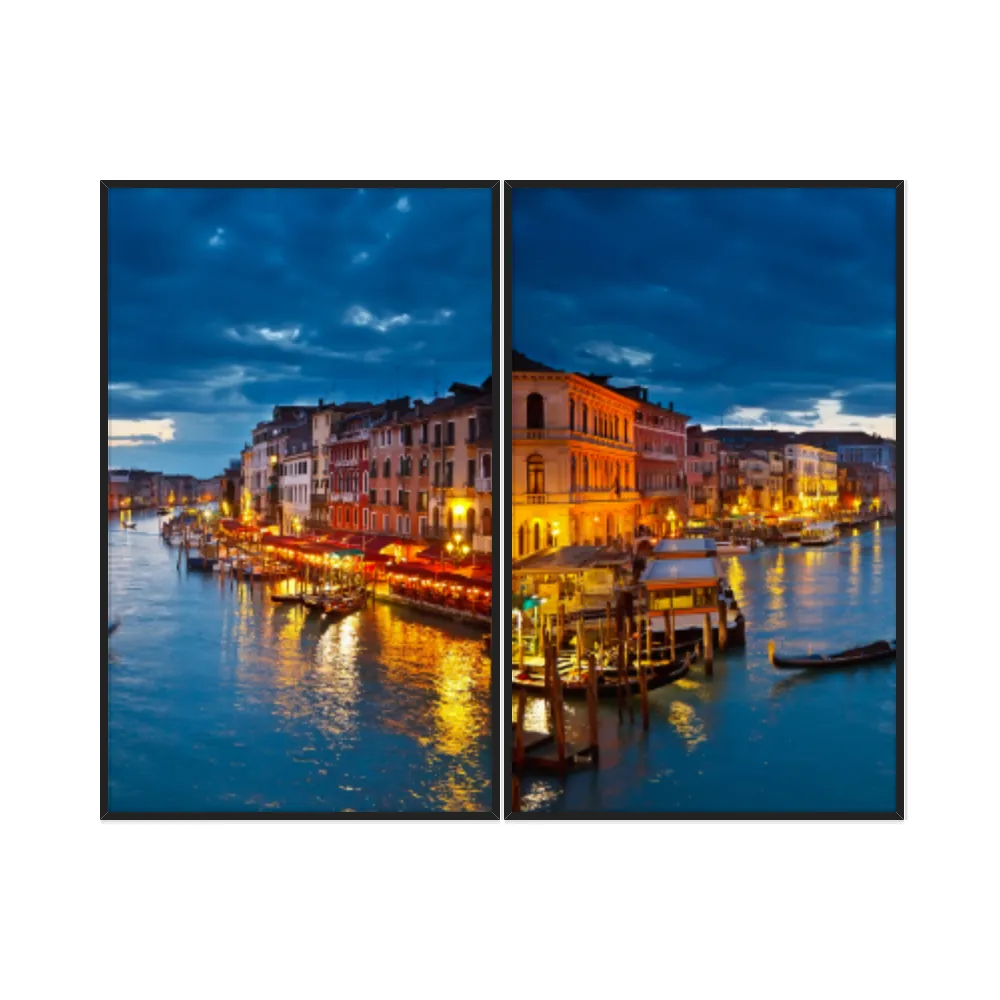 Kit Quadros Decorativos Grande Canal Veneza