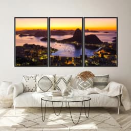 Kit Quadros Decorativos Rio De Janeiro