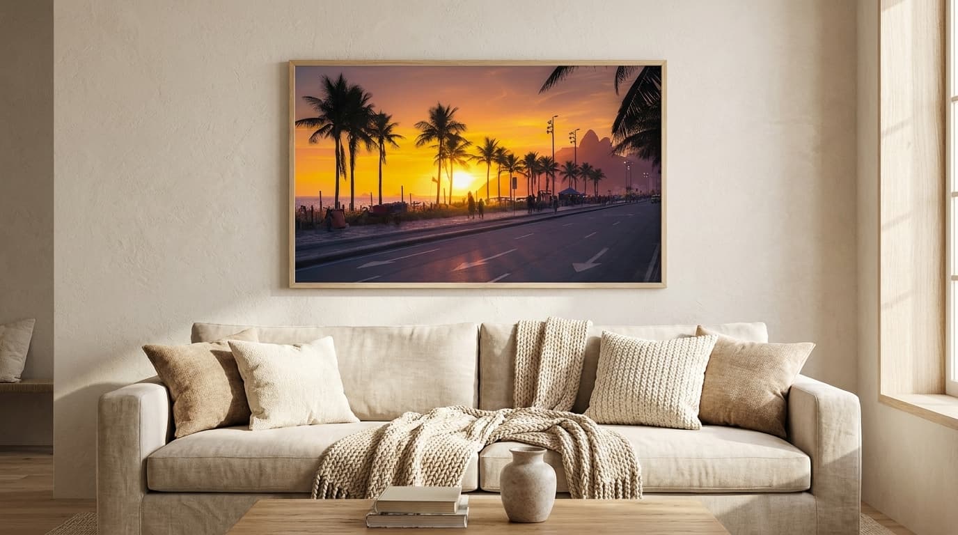 Quadro Decorativo Ipanema Rio De Janeiro